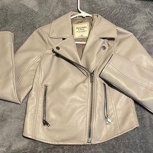 Nude leather jacket